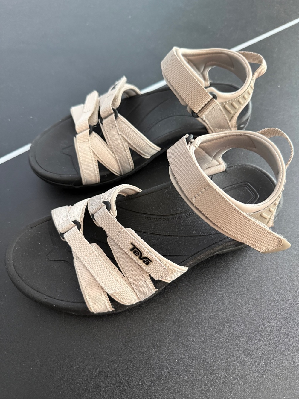 Teva Tirra Sandals- Black/Birch Outdoor Strap Sandals - Picture 2 of 5